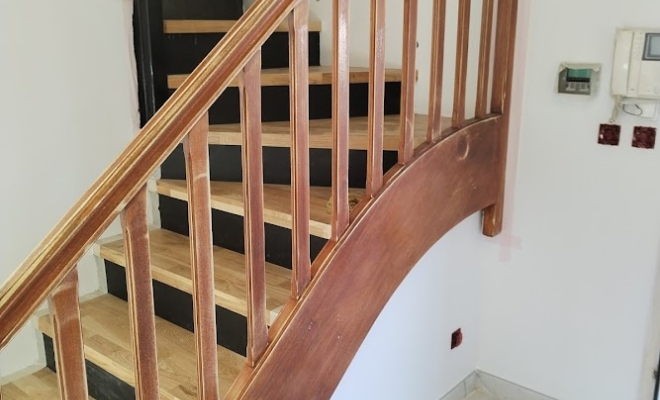 Relooking escalier bois - Pendant