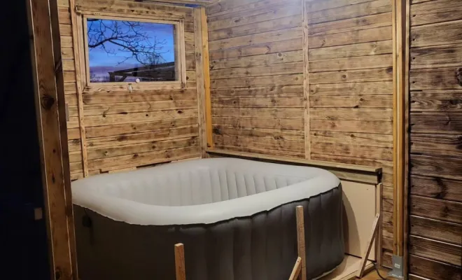 Création d'un chalet pour jacuzzi à Péronnas., Bourg-en-Bresse, L'Art Italien - NERI Mauro